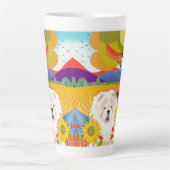 CRÈME DE LA CROP Crème Chow Latte Mug (Devant)
