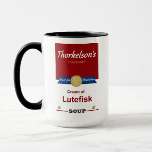 Crème De Mug De Café Soupe Lutefisk.