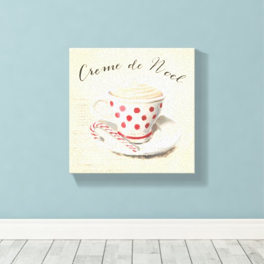 Creme de Noel Canvas Afdruk (Insitu (Houten vloer))