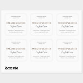 Crème de Noisette | Étiquette de Bougie Soja Neutr (Feuille)