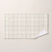 Crème de plaid de tartan et no. 66 de beige (Serviette à main)