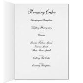 Crème de roses de pêche de carte de menu de (Intérieur (Droit))