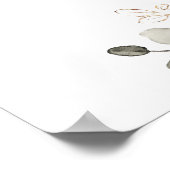 Crème de rouille florale Affiche de bienvenue Mari (Coin)