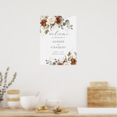 Crème de rouille florale Affiche de bienvenue Mari (Cuisine)