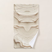 Crème d'ivoire Bohême naturel texturé (Serviette à main)