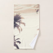 Crème Dream Palm Trees & Lights Beachy Glam (Serviette à main)