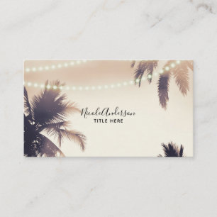 Crème Dream Palm Trees & Lights Beachy Glam Visitekaartje