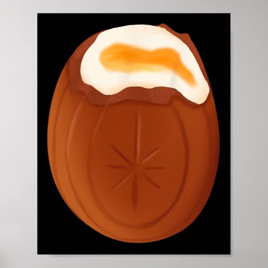 Creme Egg Chocolate Pasen Eigenzinnig Raar Grappig Poster (Voorkant)