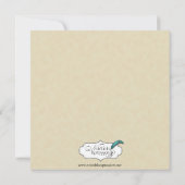 Crème en Black Raven Halloween Party Kaart (Achterkant)