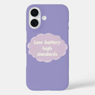 Crème en bleke lila tinten AI-kunst iPhone 16 Hoesje