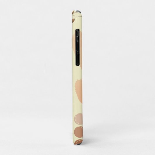 Crème en Bruin Minimalist Case-Mate iPhone Case (Achterkant/links)
