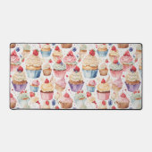 Crème en Cupcake Digitale Patronen Bureaumat (Voorkant)