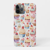 Crème en Cupcake Digitale Patronen Case-Mate iPhone Case (Achterkant)