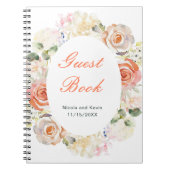 Crème en Sinaasappel  Bloemen bruiloft Notitieboek (Voorkant)