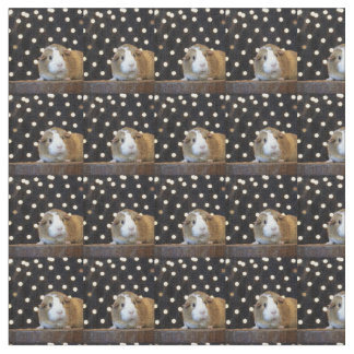 Crème en Tan Guinea Pig Fabric Stof