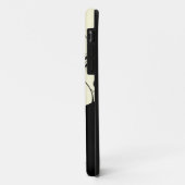 Crème en Zwart Scroll Accent Persoonlijk Case-Mate iPhone Case (Achterkant/links)