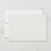 Crème et gris | Printemps classique MARIAGE RSVP (Dos)