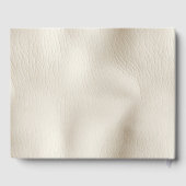 Crème Faux Leder Gastenboek (Achterkant)