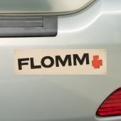 crème FLOMM positavo Bumpersticker (Op auto)