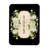 Crème Floral Joyeux Magnet de la fête des mères (Vertical)
