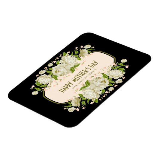 Crème Floral Joyeux Magnet de la fête des mères (Côté Gauche)