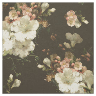 Crème Floral Patroon Stof