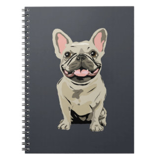Crème Franse Bulldog Notitieboek