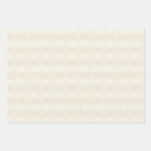 Crème Gingham Pattern Wrapping Paper (Voorkant 2)