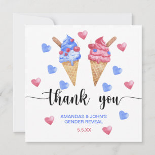 Crème glacée à l'aquarelle Merci pour la révélatio