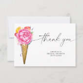 crème glacée aquarelle - merci douche nuptiale (Devant)