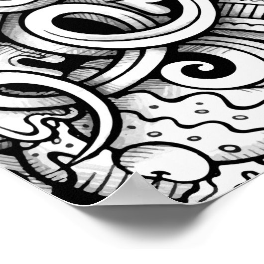 Crème glacée Art Color It Poster (Coin)