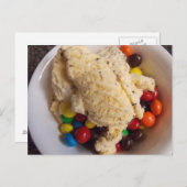 crème glacée avec bonbons carte postale (Devant / Derrière)