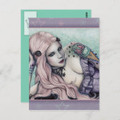 Crème glacée bubblegoth Tattoos Girl pastel carte  (Devant / Derrière)
