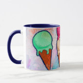 Crème glacée cônes café Mug (Gauche)