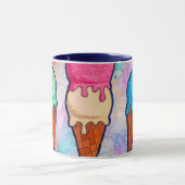 Crème glacée cônes café Mug (Centre)