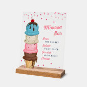 Crème glacée d'été Fête des mariées bar Mimosa (Angle)