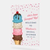 Crème glacée d'été Fête des mariées d'aquarelle mo (Angle)