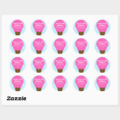 Crème glacée fraise Anniversaire Fête Stickers Fav (Feuille)