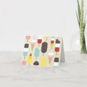 Crème glacée & Gelées Traitements Merci Carte Note (Devant)