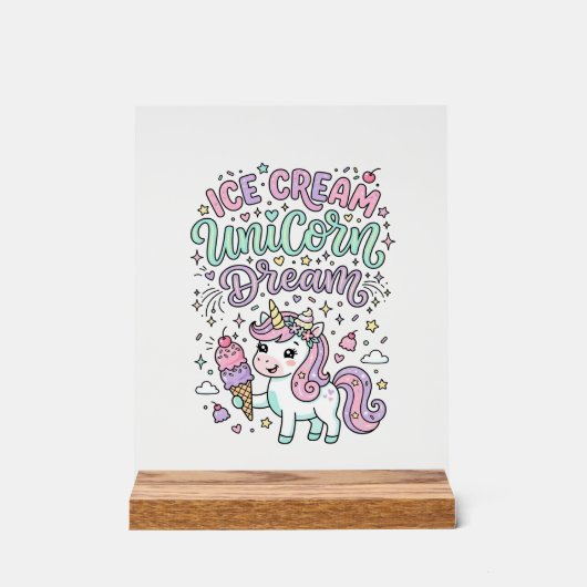 Crème Glacée Licorne Rêve de Licorne Produit Paste (Recto)