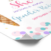 Crème glacée Lui ou elle Genre Révéler Affiche de  (Coin)