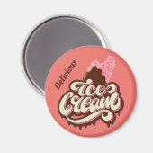 Crème glacée magnets personnalisés (Recto/Verso)