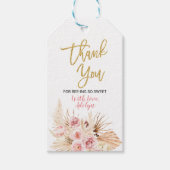 crème glacée Merci baby shower Boho étiquettes de  (Devant)