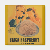 crème glacée rasberry noire et aimant (Devant)