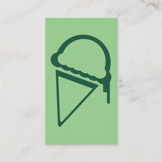 crème glacée rétro dripz carte de visite (Devant)