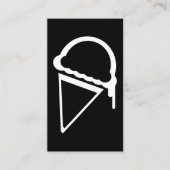 crème glacée rétro dripz carte de visite (Devant)