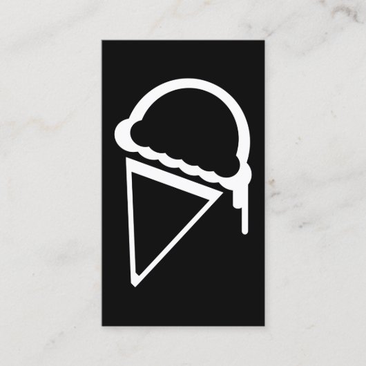 crème glacée rétro dripz carte de visite (Devant)