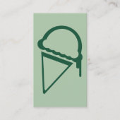 crème glacée rétro dripz carte de visite (Devant)