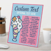 Crème glacée Spécialités Saveurs Mini menu Panneau (In SItu)