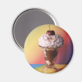 Crème glacée Sundae Réfrigérateur Magnet (Recto/Verso)